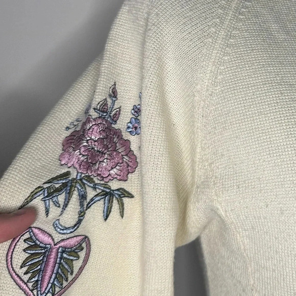 Vintage Cottage Core Obermeyer 1947 Signature Wool Blend Cardigan - Picture 11 of 14